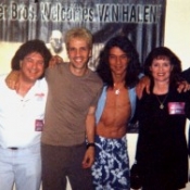 Keith and friends at one of the concerts where Van Halen helped The Points of Light Foundation raise food for National Hunger relief.