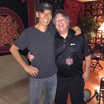 Keith John and Alex Van Halen talk drums at Jiffy Lube Live