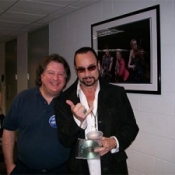 Keith with Alto Reed, Sax player extraordinaire with Bob Seger.